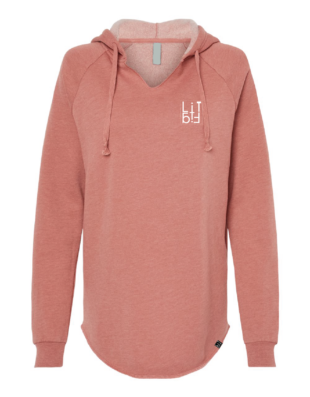 Ladies Fit V-neck Hoodie